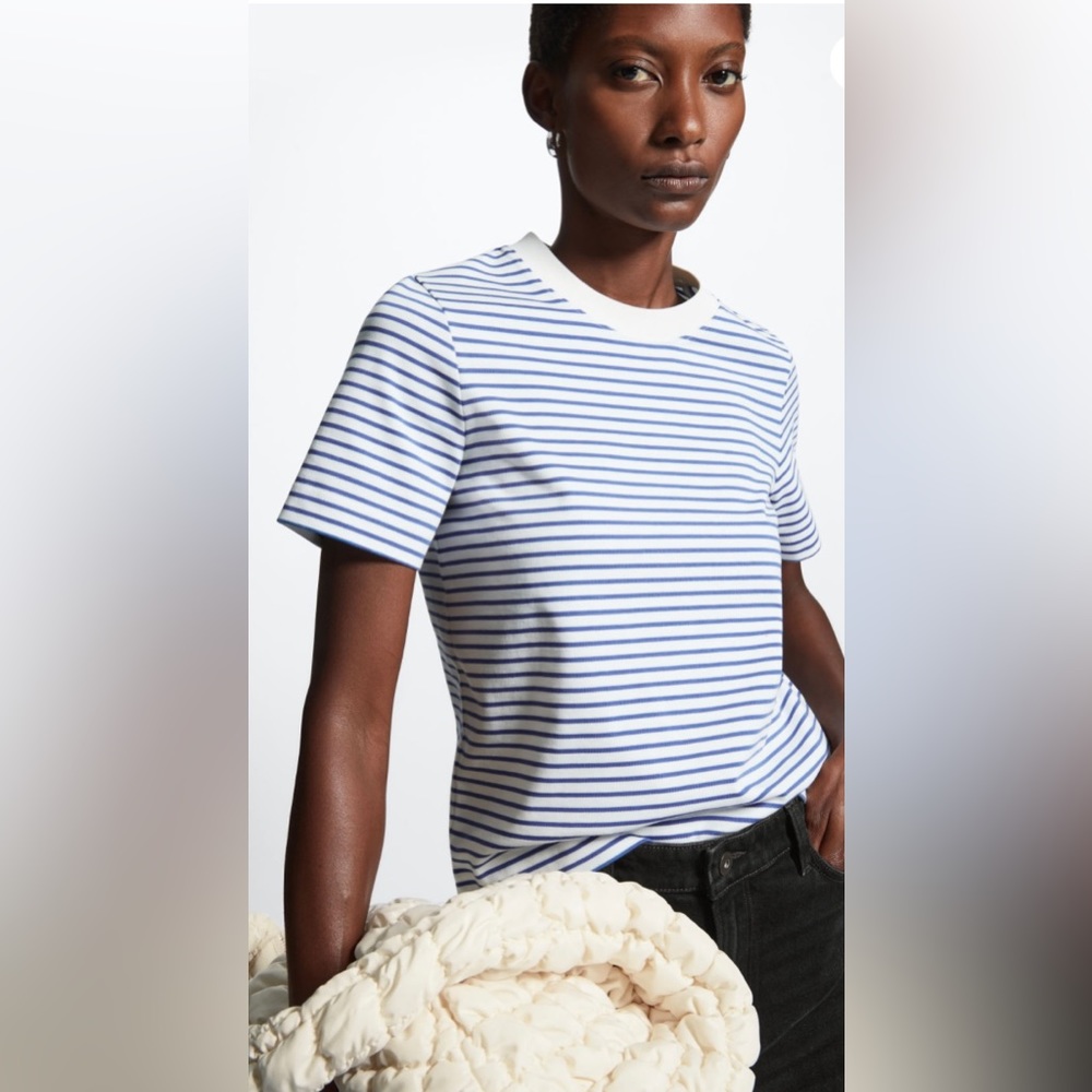 COS Boxy Striped Tee